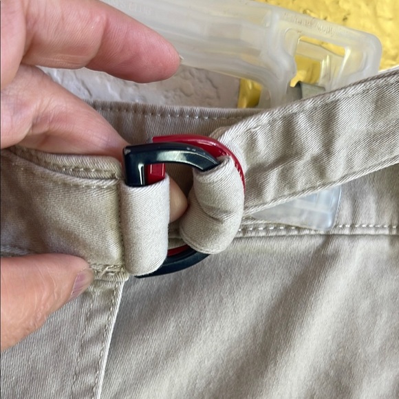 Tommy Hilfiger Tan Skorts Tailored Cotton Blend - Picture 3 of 6